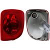 LONGLING Riflessore paraurti posteriore laterale destro O/S rosso per Renault Kangoo, Mercedes Citan, Nissan NV250 2013-2020