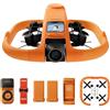 HOVERAir AQUA Telecamera Volante, Drone Impermeabile IP67, Fly More Combo | Fotocamera Seguimi per sport acquatici, 34 mph, slow motion 4K 100 fps HDR, 10+ modalità di volo e controllo manuale
