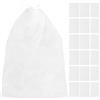VALICLUD 50 Pezzi Sacchetto Scarpe Coulisse, Non Tessuto Bianco, 32x48 CM | Antimacchia e Multiuso, per Borse e Tacchi, Casa o Palestra, Chiusura Rapida per Ordine