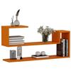HOMIDEA WAVE Mensola da muro - Mensola Parete - Mensola Libreria - Scaffale pensile per studio/soggiorno in Design moderno (Arancione)