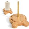 GOEDCH Svolgitore singolo per desktop, in legno: moderno design in legno, facile da maneggiare, supporto per gomitoli di lana, supporto verticale per filati, per lavori a maglia e uncinetto