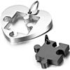 OIDEA Collana per Coppia Lovers Collana in Acciaio Inox con Pendente Puzzle Cuore Regalo per Amante,Colore a Scelta(1 Coppia)…