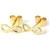 jewellerybox Orecchini simbolo infinito in oro giallo 9kt | Chiusura a farfallina