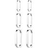 OIDEA Orecchini Donna Abbraccio Huggie: Forma U Orecchini Quadrati in Acciaio Inossidabile Set di 3 Paia - Regalo Natale San Valentino Festa della Mamma