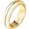 Morellato Anello da donna in acciaio dorato, collezione Love Rings SNA490