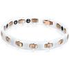 OIDEA Bracciale Braccialetto per Uomo Semplice ed Elegante Bracciale Catena in Acciaio Inox Grande Larghezza Ceramica Bianco Regalo Perfetto