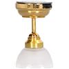 Luqeeg Lampada da Soffitto in Miniatura, 1:12 Scala Lampada Casa delle Bambole con Luce a LED, Luci Casa delle Bambole a Batteria, Kit Casa delle Bambole in Miniatura Fai da Te