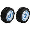 SPYMINNPOO Ruote RC, Pneumatico in Gomma da 75 Mm con Cerchio in Plastica Compatibile con Auto Telecomandata 1/12 124017