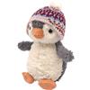 LUYIEDHA Cuscino in Peluche Pinguino, Peluche Pinguino Bambola, Pinguino che indossa un cappello 16 cm, Peluche Kawaii Plushie compagno da coccolare per Adulti e Fans (Grigio A)