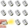 yivom 10 Pezzi Mini Luci LED a Batteria, mini led a batteria per Modello in Miniatur Micro Luci LED Miniatura LED per Casa Delle Bambole(Luce Bianca)
