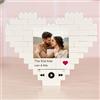Wanapix | Puzzle Block Cuore Personalizzato |San Valentino Canzone|47 Pezzi