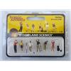 Woodland Scenics A1907 giocatore di golf 6 golfisti in piedi sul campo da golf figure pista H0 HO 1:87