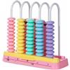 KiBcsLic Pallottoliere per Bambini Robusto e Durevole Strumento di Calcolo Numerico Superficie Liscia Contatore Didattico Verticale per Scuola, Rosa, 5 Righe