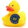 Duckshop Paperella da bagno Europa, paperella sonora, lunghezza: 8 cm, regalo per persone interessate alla politica, regalo per collezionisti