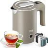 LEBENLANG Bollitore elettrico piccolo in Acciaio Inossidabile - 600W & 0,5L | Risparmio Energetico & Portatile I Mini Bollitore Elettrico inox Bollitori Acqua Teiera da Viaggio Electric Kettle