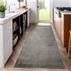 SIMPEX Passatoia 80x250 cm Grigio, tappeto lungo a pelo corto, colore sobrio, design essenziale, fondo antiscivolo e pulizia rapida per passaggi