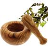 Hofmeister Holzwaren HOFMEISTER® Mortaio in legno d'ulivo - Utensili da cucina di alta qualità e idea regalo - Elegante mortaio con pestello per erbe e spezie, 10 cm