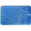 Markotex Tappeto Bagno Antiscivolo in Polipropilene Morbido e Fondo in Lattice, Lavabile in Lavatrice, Azzurro s, set 3pz