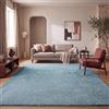 Paco Home Tappeto Salotto Moderno Soggiorno Pelo Corto Monocolore Antiscivolo, Turchese, 300x400 cm