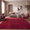 Paco Home Tappeto Salotto Moderno Soggiorno Pelo Corto Monocolore Antiscivolo, Rosso, 200x280 cm
