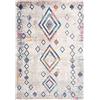 Carpeto Rugs Carpeto Tappeto Soggiorno 140x200cm Bianco Etnico Boho Morbido Pelo Corto | Tappeto per Camera da Letto Sala da Pranzo Ufficio Facile da Pulire Resistente Ai Detergenti Riscaldamento a Pavimento