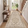 INOVADAY Vintage Tappeto 80x300 cm Boho Antiscivolo Marrone Chiaro | Tappeto Salotto, Tappeto Camera da letto, Sala da pranzo, Cucina, Lavabile in Lavatrice, Morbida, OEKO, Slavata, Stampato