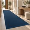 Paco Home Tappeto Salotto Moderno Soggiorno Pelo Corto Monocolore Antiscivolo, Blu Navy, 100x200 cm