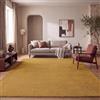 Paco Home Tappeto Salotto Moderno Soggiorno Pelo Corto Monocolore Antiscivolo, Giallo, 240x340 cm