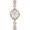 OIDEA Orologio Impermeabile Donna Analogico: Orologio al Quarzo Regolabile Quadrante Rotondo con Strass Catena Cuore - Regalo Donna Natale Festa della Mamma