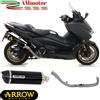 Arrow Scarico Completo Yamaha TMax 560 2022 Arrow Per Moto Terminale Race-Tech Nero