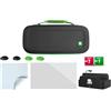 iMP Tech Kit di protezione e ricarica con custodia, base di ricarica, pellicola protettiva in vetro temperato e 4 grip per levette analogiche.