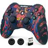 VooFun Controller PC 2,4G Wireless per PC/PS3/Steam/Android TV con Hall Joysticks | Joystick PC Controller PS3 con Doppia Vibrazione, Gaming Gamepad per Windows 8/10/11 PS3 Steam Laptop Raspberry Pi Android TV