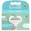 Gillette Venus Venus Gillette Lamette Rasoi Donna Deluxe Smooth Sensitive Per Rasoio A 5 Lame, Confezione Da 3