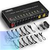 NA Alimentatore a pedale per chitarra 10 uscite DC isolate 9V 12V 18V con porta USB