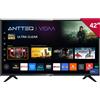 Antteq AV42F3 Smart TV 42 Pollici LED Full HD VIDAA WiFi DVB-T2 S2 Nero