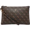 GUESS Pochette Mini Pouch Hull PMHULOP5237 Marrone Scuro Marrone