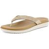 inblu Ciabatte Donna Infradito con Brillantini, Plantare Effetto Corda, Dual Density