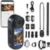 Somikon bodycam: Videocamera corporea 4K a batteria., 60 fotogrammi/secondo, display (telecamera per bicicletta, telecamera POV, mini)