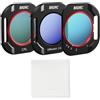 Generic Filtri per fotocamera per Insta360 Luna Pro, filtro CPL per la riduzione dei riflessi, attacco magnetico rapido, accessori per action cam, set da tre pezzi