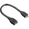 Hama Cavo adattatore USB 3.0 OTG Micro maschio - femmina A, 0,15 m, colore: nero