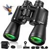 Lupxiu Binocolo 20 x 50 per adulti, binocolo per osservazione degli uccelli con lenti BAK4 Prism FMC, 26 mm, grande oculare Clear View, obiettivo per birdwatching, sport, escursioni, viaggi