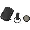 MoSundi Kit obiettivo portatile per telefono 52 mm CPL con borsa per il trasporto | Elemento in vetro ottico, per telaio in ABS resistente, filettatura da 52 mm, design leggero, adatto ai viaggi