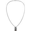 Calvin Klein Collana con Pendente in Acciaio Inossidabile da Uomo Collezione CK METALLIC WAVES - Disponibile in Versione Argento o GunMetal