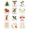 FOXNEC Biglietti Adesivi Di Buon Natale Scatola Etichette Natalizie Bigliettini di Auguri Etichette Decorazione Rotoli Tag Natalizi Chiudipacco Adesivi Natalizi (72 pz)