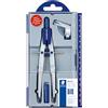 Staedtler Noris Club 550 01 - Set compasso con vite centrale Con adattatore universale/scatola portacavi Aluminium