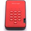 iStorage diskAshur2 256 bit rosso, disco rigido esterno da 4 TB, USB-A 3.0, IP56