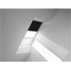 VELUX Set vantaggioso VELUX: tenda oscurante in tinta unita nera e tenda plissettata bianca con comando manuale, telaio in alluminio DFD P04 3009S