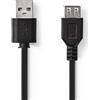 Nedis Ccgt60010Bk30 Cavo Usb 2.0 A maschio - Usb A femmina 3.0 M Nero