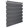 WOLTU Tenda a rullo doppia WOLTU, tenda a rullo Duo con sistema di fissaggio a morsetto senza forature, tenda a rullo con tirante laterale Easyfix, traslucida e oscurante, grigio scuro, 85x220 cm