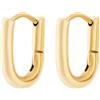 Rosefield Orecchini placcati oro cerchi Essentials JEOLG-J567/JEOSG-J569, 1,4 x 1 cm